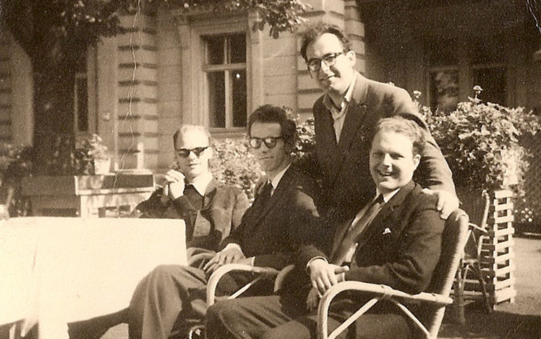 With fellow participants in the Lizst-Bartok competition in Budapest