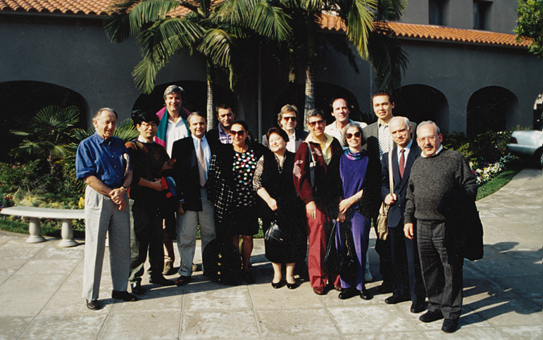 Jury of the Ivo Pogorelich Piano competition (Gabunia first from right)